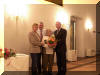 12.01.2004 Klausur Kloster Irsee, Gratulation zum 75. Geburtstag von Pepi Lang durch Franz Maget